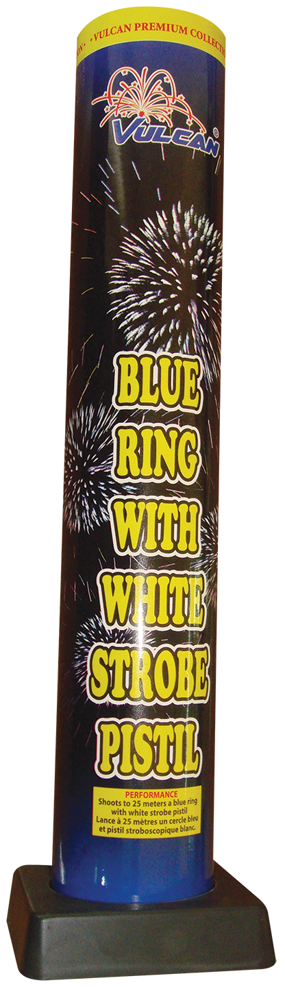 Vulcan Fireworks! Bombshells - Blue Ring with White Strobe Pistil