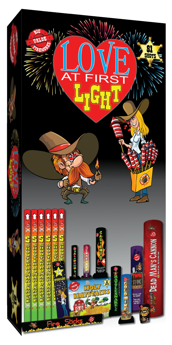 Big Value Fireworks Family Pack - Love At First Light