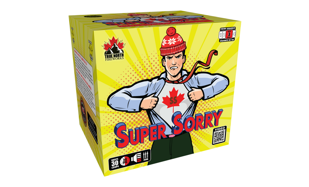 True North Fireworks Cakes - Super Sorry 3D