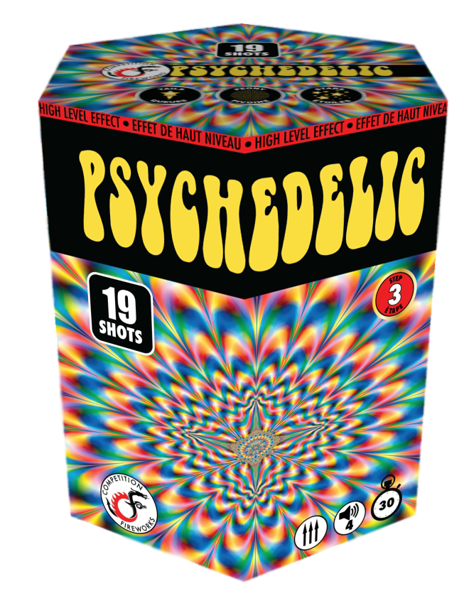 Competition Fireworks Cakes - Psychedelic