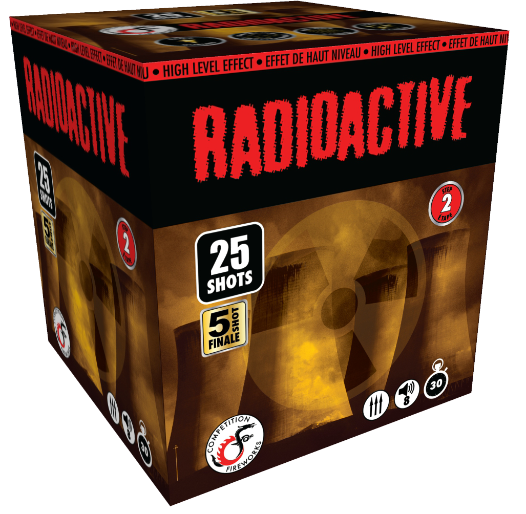 Competition Fireworks Cakes - Radioactive