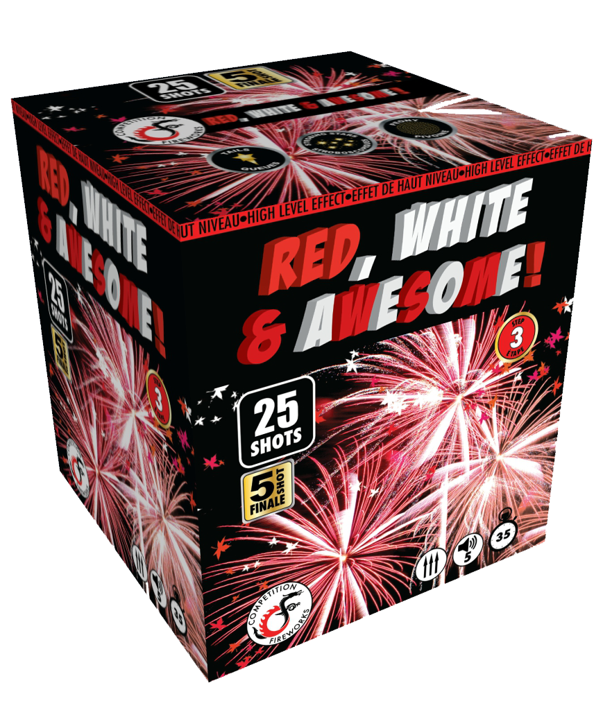 Competition Fireworks Cakes - Red, White & Awesome