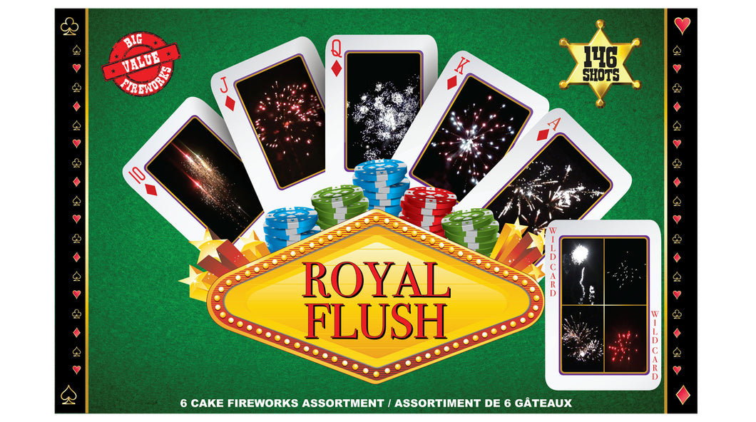 Competition Fireworks Family Packs - Royal Flush Box