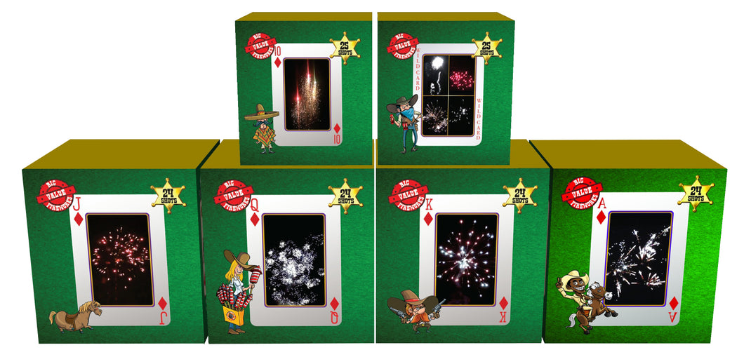 Competition Fireworks Family Packs - Royal Flush Cakes